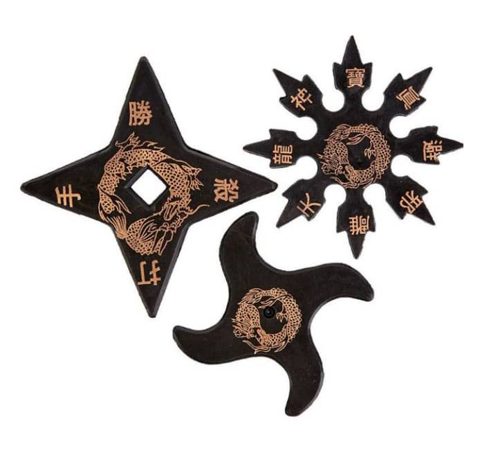  Lees Rubber Safety Ninja Star Set of 15 : Sports & Outdoors